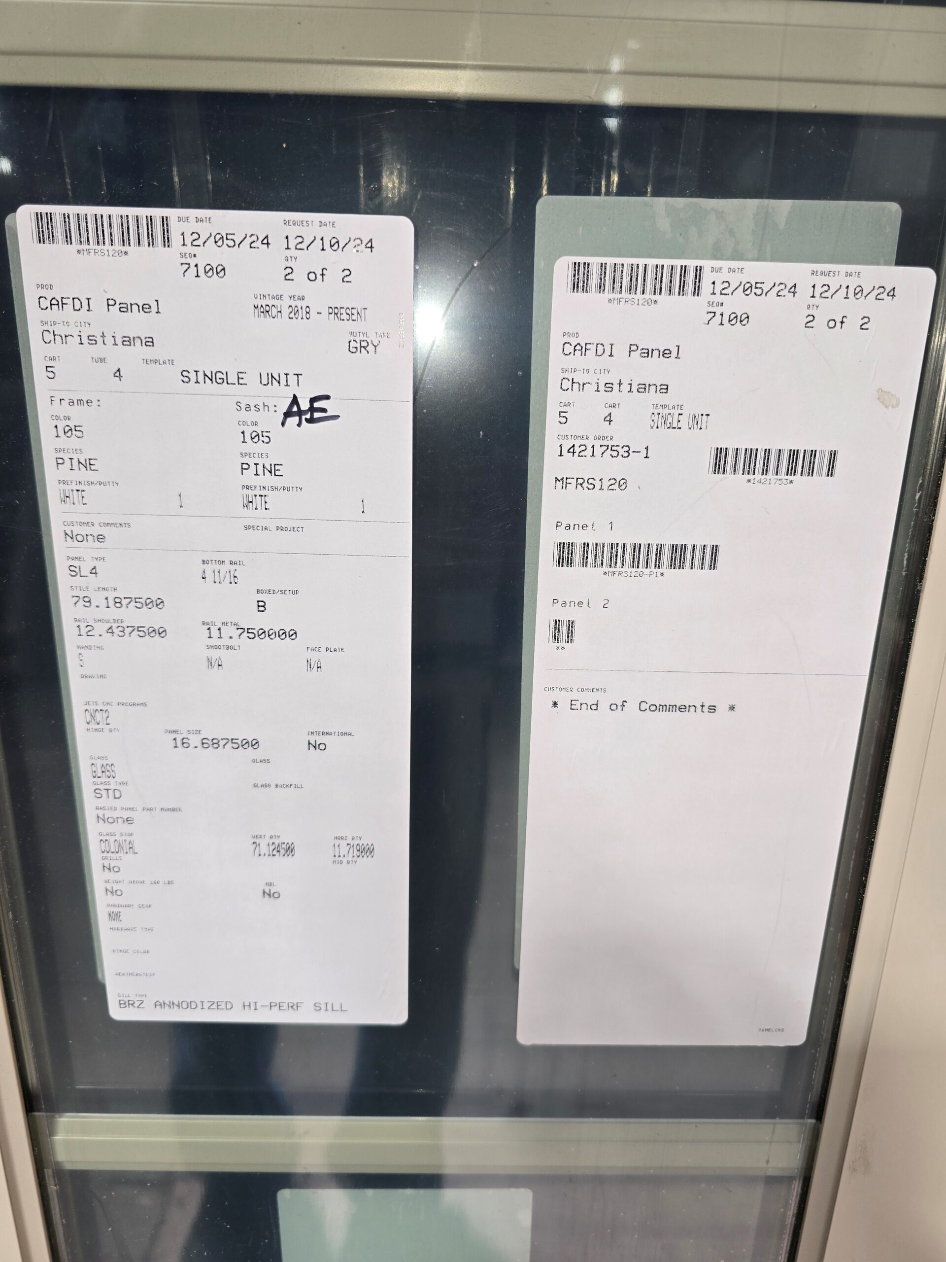 Pair of Door Side Lights - M308