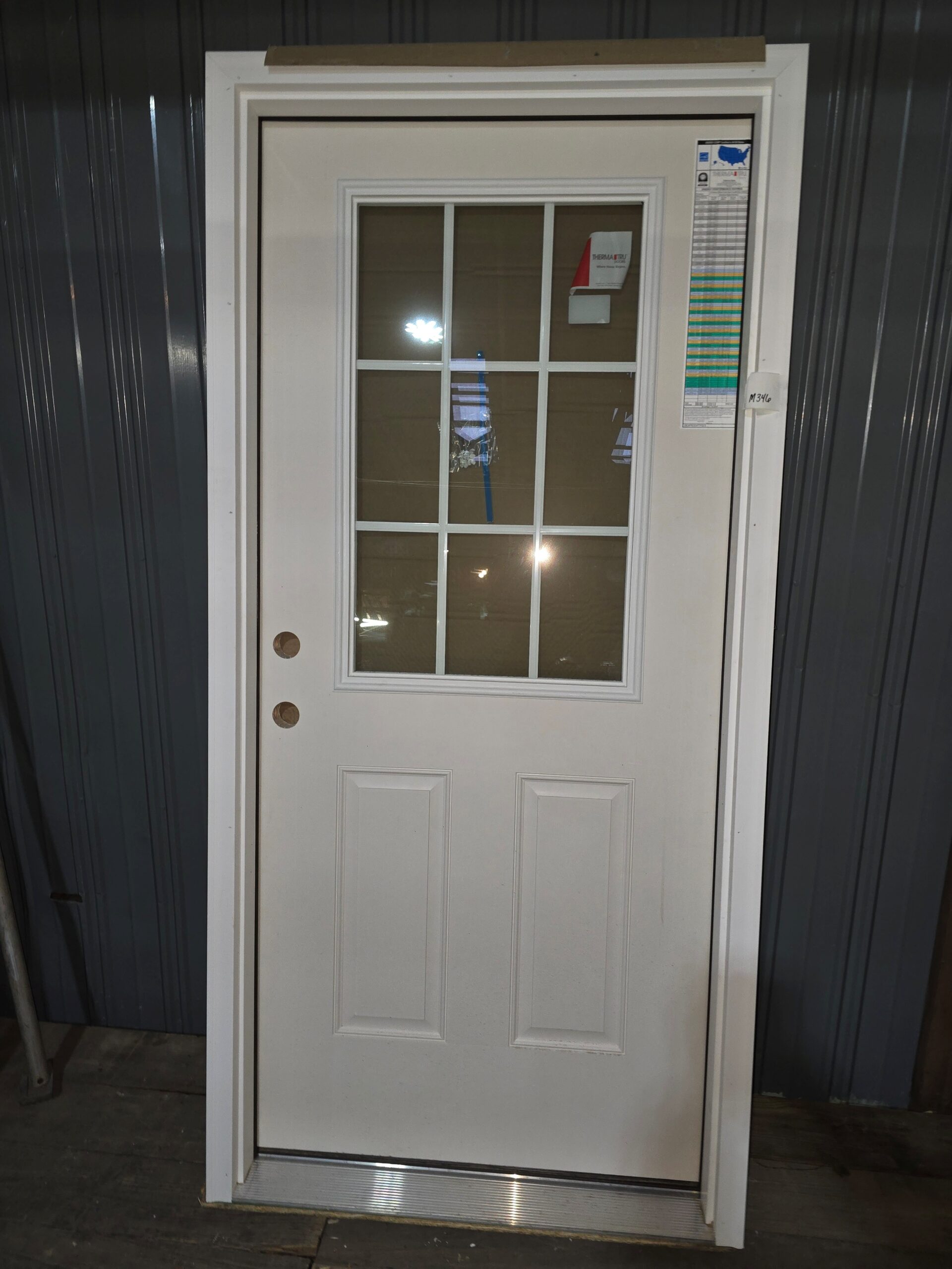 9 Lite/2 Panel Raised Panel Exterior - M346