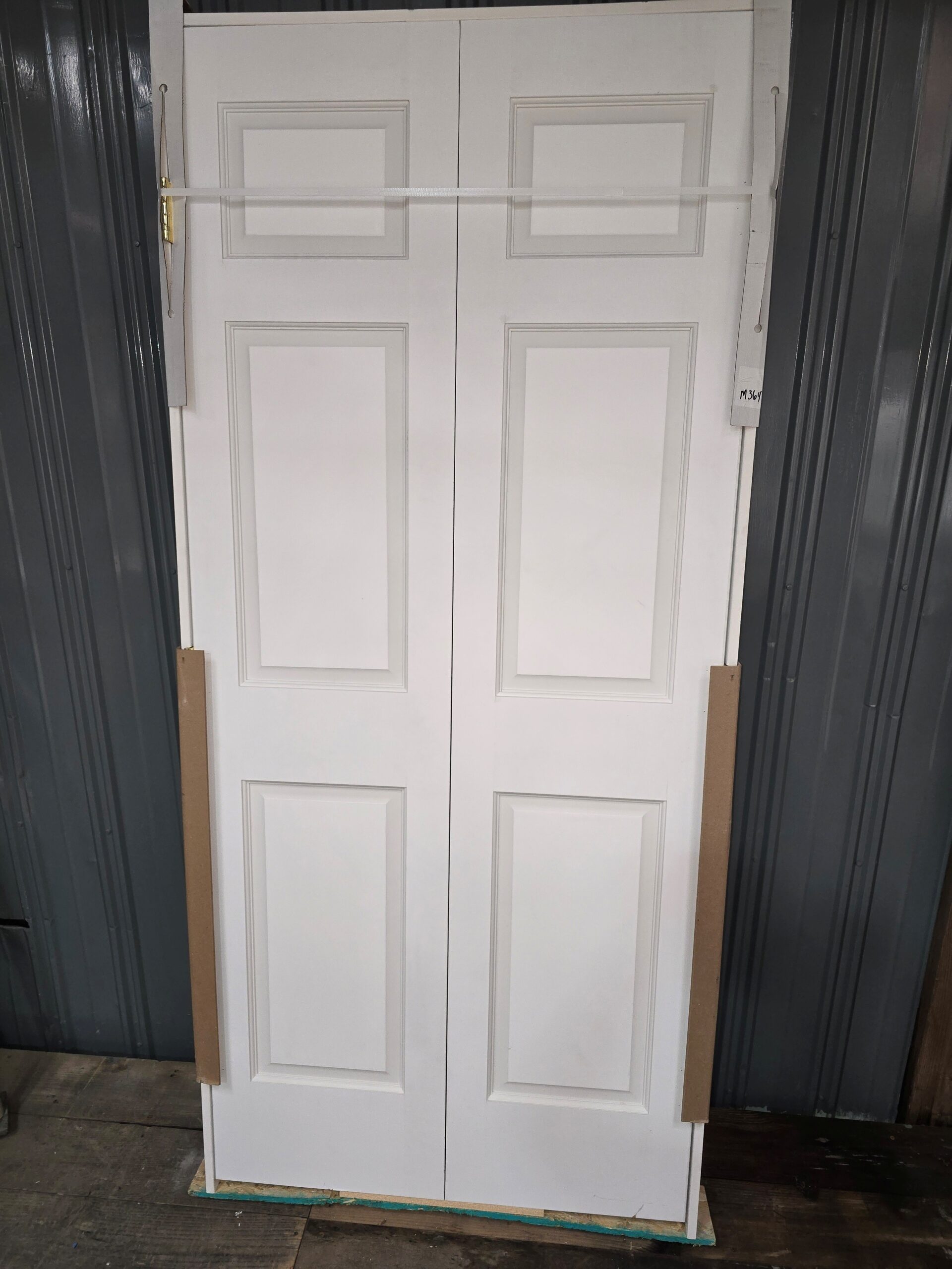 Interior Six Panel Raised Panel DBL Door - M364