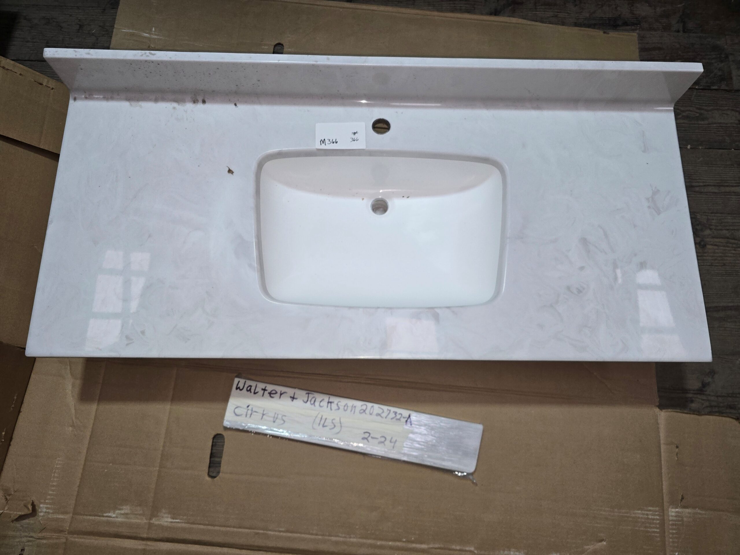 Cirrus Cultured Vanity Counter top - M366