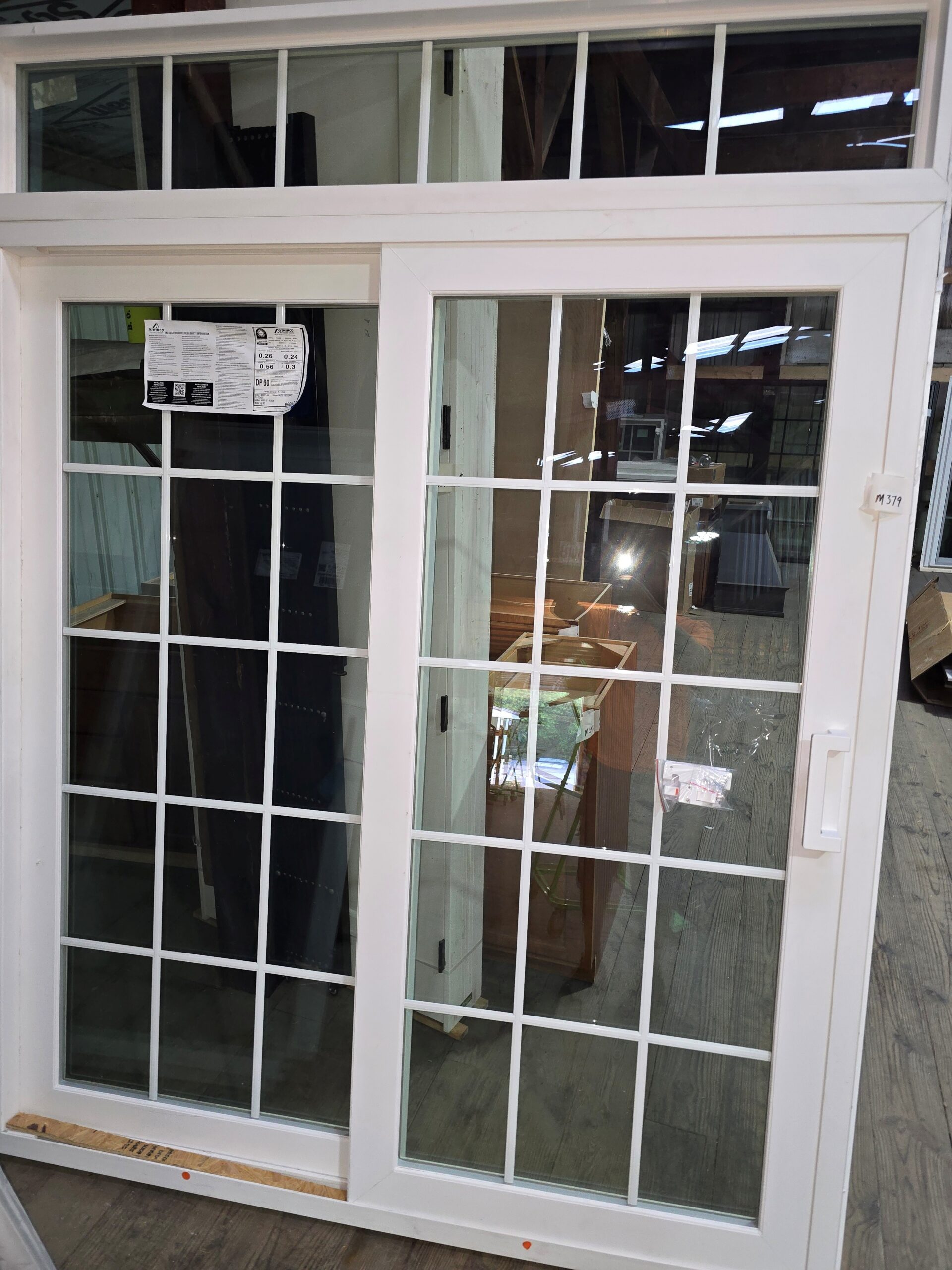 Sliding Door with Transom - M379